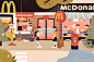 paint ILLUSTRATION  srawing   mcdonald's doodle art sketch movie magazine