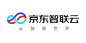 京东智联云logo设计 : 新符号不仅是「∞」符号的直观表现，也是「云」的抽象表达。三条不同颜色的线条共同交织构成主图形，三个不同颜色的色条代表了人工智能、物联网和云计算三大科技体系。