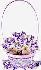 花篮免抠素材_新图网 https://ixintu.com 竹篮 篮子 花卉 花篮 鸟