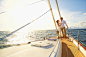 Caucasian couple hugging on yacht deck by Gable Denims on 500px