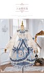 洛丽塔原创新品【薇薇安】lolita 重工花嫁FS小裙子cla优雅茶会款仙萝莉塔洛莉塔小女孩新款 全套（含帽子） S【图片 价格 品牌 报价】-京东
