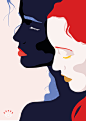 Marion Ben-Lisa Colorful Portrait Illustrations : 24 years old french graphic designer, Marion Ben-Lisa is a passionated about visual arts and illustrations.