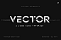 Vector现代极简未来科幻游戏科技品牌logo海报标题无衬线英文字体图片