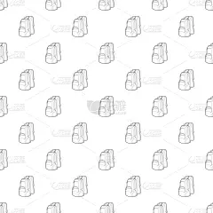 轮廓,背包客,计算机图标,旅行的人,学生,一个物体,几何形状,式样,恶作剧,重复