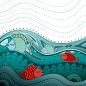 童趣海洋鱼类插画矢量素材.jpg