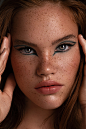 beauty photography editorial Fashion  freckles magazine makeup Photography  photoshoot portrait retouch