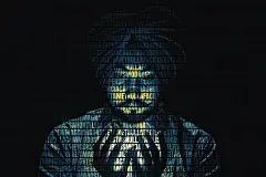 神秘风格海报剪切覆盖效果 (PSD)