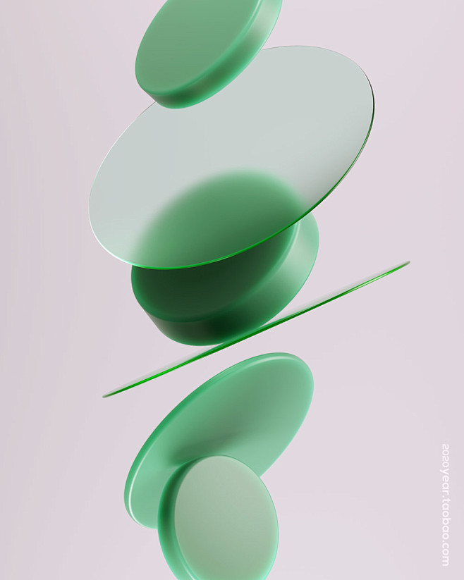 磨砂玻璃几何图形创意设计海报背景素材：