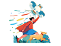 Girl Flying Kite