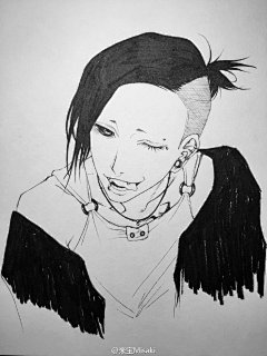 #东京食尸鬼# 汤主：ll-kao 手绘的呗爷！！【侵删】手绘 同人 二次元 壁纸 头像 耽美