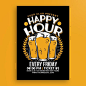 Happy Hour Beer Poster