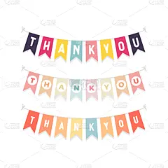 可爱的,文字,装饰旗,事件,周年纪念,纺织品,传统节日,谢谢,复古