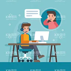 客服  - 源文件下载【酷图网】客服支持,联系我们,售前售后,解决问题,办公,工作,客户服务,关系管理,问题解答
