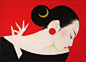 鹤田一郎的精美版画艺术作品