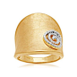 18k Gold Plated Sterling Silver Swirl Tag Diamond Ring (1/6 cttw, I-J Color, I2-I3 Clarity): Jewelry: Amazon.com