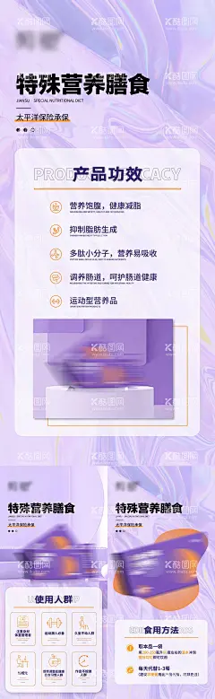 减脂瘦身代餐产品海报  - 源文件下载【酷图网】海报,微商,宣传,卖点,产品,功效,膳食,健康,享瘦,身材,减肥,