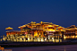 中国汉城古建筑夜景灯光设计_亮化设计效果图_职场_西祠胡同