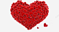 玫瑰花瓣组成的爱心高清素材 浪漫 爱心 红色 花瓣 免抠png 设计图片 免费下载