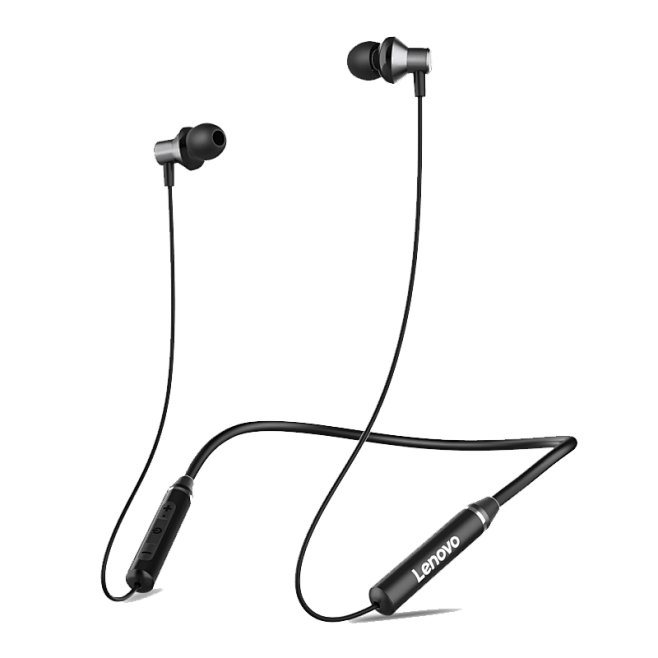 lenovo联想he05蓝牙耳机颈挂磁吸式挂脖无线运动跑步头戴入耳式tmall