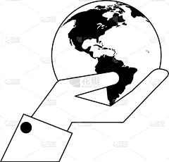 地球形,手牵手,黑白图片,非都市风光,白色,黑色,国内著名景点,概念,科学,旅行