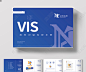 蓝色简约企业视觉识别VIS宣传手册vis视觉识别系统手册
