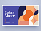 Colors Matter / Patreon site ux ui minimal geometry tutorial flat branding vector typography illustration web design sketch