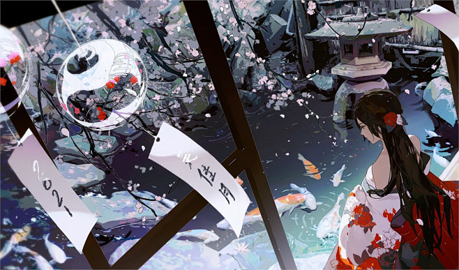 日韩插画/二次元/日韩风 画师yue的一...