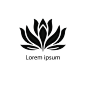 莲花瑜伽标志logo矢量图设计素材