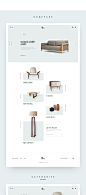 Furniture Site Concept on Behance