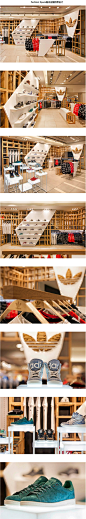 经典运动品牌 adidas Originals 日前与建筑公司 ONOMA Architects 合作，在雅典打造了一家名为「Fashion Space」的最新店铺。作为一家高端店铺，Fashion Space 中为大家提供了品牌与 Jeremy Scott, NIGO, NEIGHBORHOOD, 以及 Pharrell Williams 等人的最新合作系列，至于装潢方面则通过网格状的木质展架，以及墙面上的立体「三叶草」Logo 设计，构建出一个充满古典与现代冲击美的前卫空间。