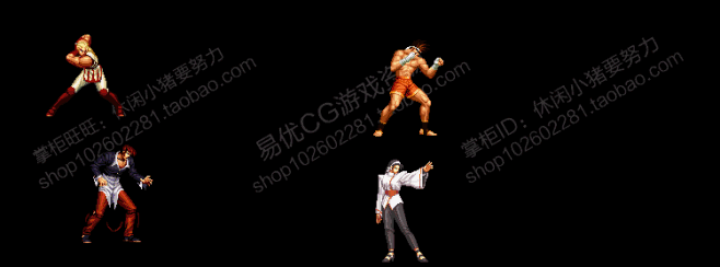 游戏原画素材 拳皇GIF动态图 横版格斗...