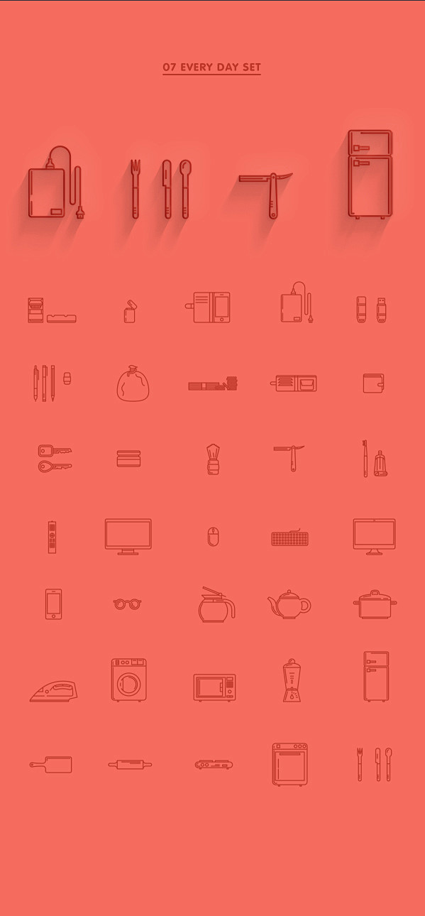 EIGHT LINE ICON SETS...