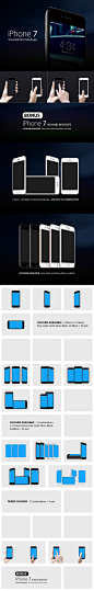 完美的手持iPhone7展示模型Mockups[PSD]