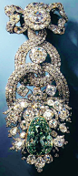 The Dresden Green Diamond is a 41 carats (8.2 g) natural green diamond, which probably originated in the Kollur mine in the state of Andhra Pradesh in India. In 1768, the diamond was incorporated into an extremely valuable hat ornament, surrounded by two 