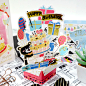 台湾创意小熊祝福生日蛋糕立体贺卡礼物3D惊喜小猫咪庆祝礼盒卡片-淘宝网