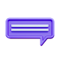 Chat Bubble 3D Illustration