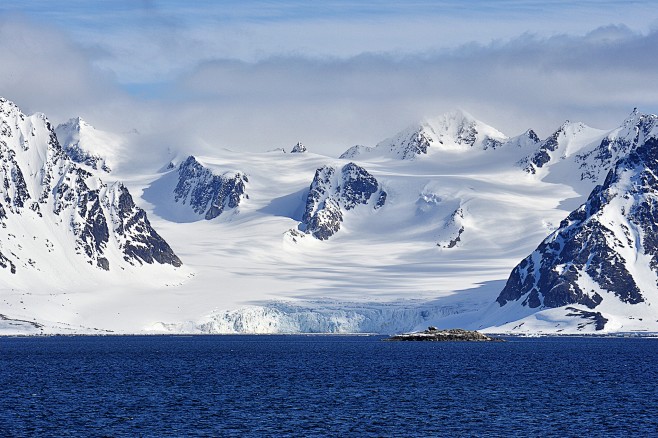 雪山和海