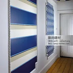 重庆墙纸 塞尚英国进口纯纸 美式现代MWWS几何图形椭圆卧室壁纸-淘宝网