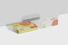 &lt;span class='yzk_title_92972'&gt;创意企业名片设计阴影效果图样机 Business Card Mock-Ups&lt;/span&gt;插图(4)