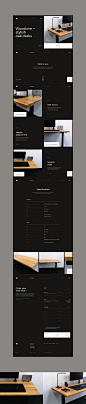 branding  desk furniture landing page typography   UI/UX Web Design  Website wood workspace