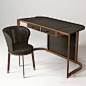 3d модели: Офисная мебель - Giorgetti Ion Desk & Ode Chair