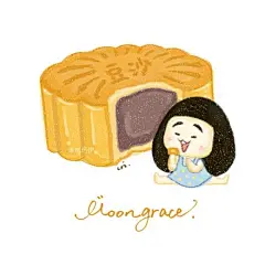 &lt;原创&gt;.&lt;grace姐姐月饼系列头像&gt;你喜欢啥馅儿？#Grace姐姐萌萌哒# #爸爸去哪儿# #跟桃子一起玩儿# @爸爸去哪儿