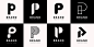 字母P，logo标志矢量图素材