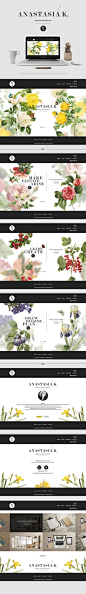 Anastasia K. web-site | Graphic/Web Designs & Packagings | Pinterest