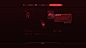 Cyberpunk Sci Fi futuristic UI/UX user interface animation  UI ui design Ghostrunner