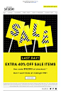 #newsletter Saturday 01.2014 Last day! Extra 40% off sale! Ends at midnight!: 