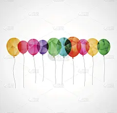 热气球,透明,色彩鲜艳,生日卡,生日,学校宴会,贺卡,风,绘画插图