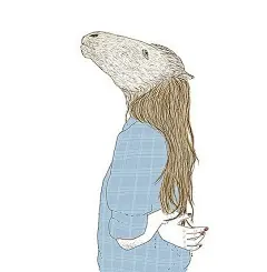 集成集成集成）【图】这让我想起小时候看山海经里一个马皮包住一个女孩的故事我也忘了那是什么@shabnm_wb910从@hq_hq的杂志#插画色绘#分享的图片 - 美丽说