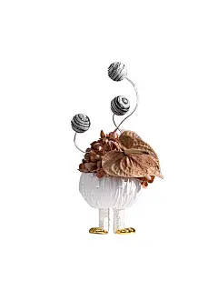 妖及 现代轻奢装饰小花艺抽象陶瓷花器 样板间酒店会所客厅摆件-淘宝网