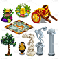 符号,雕像,过去,传统,地毯,图像,奥林匹士山,葡萄,广口瓶